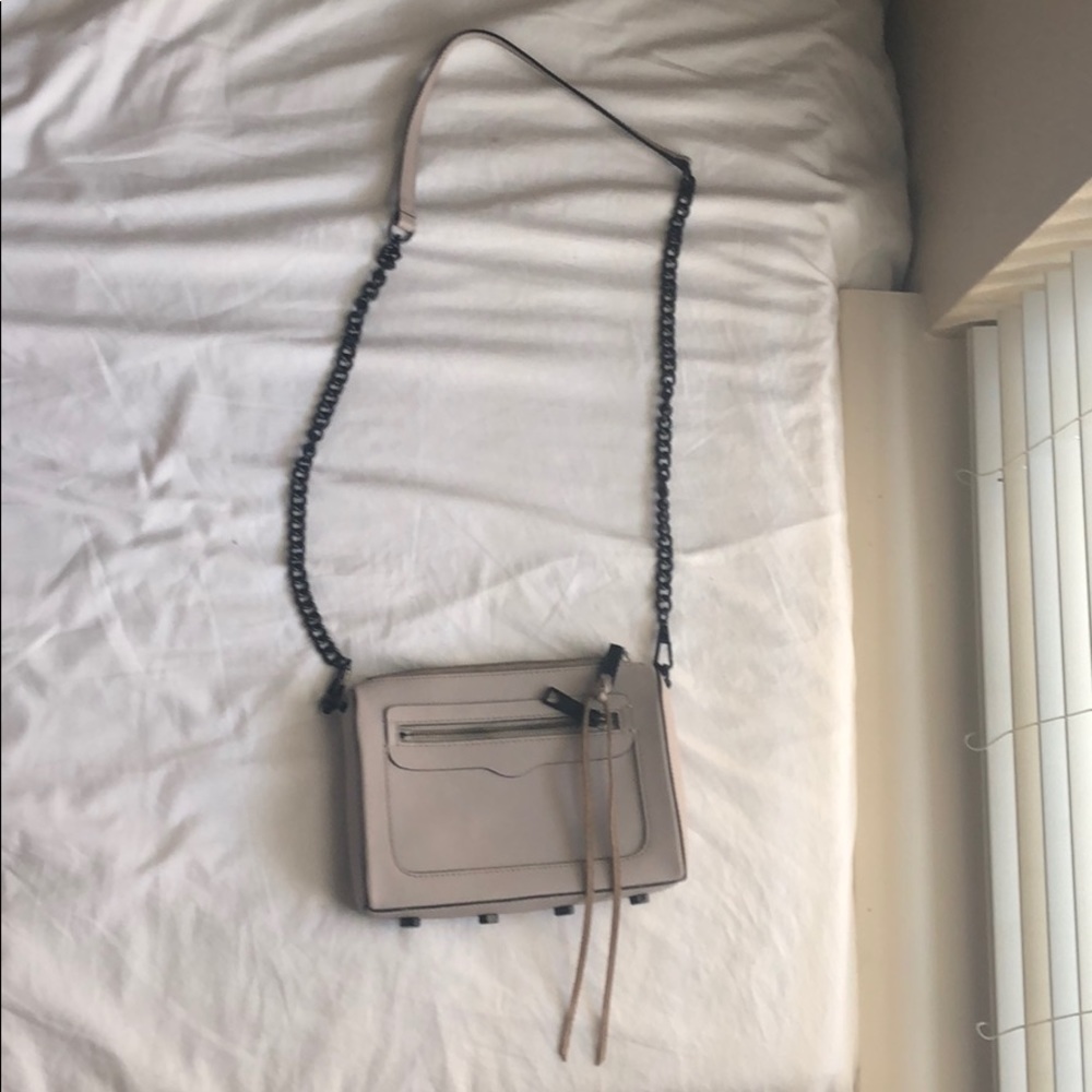 Rebecca minkoff avery crossbody in grey and black